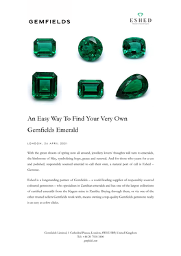 An Easy Way to Find Your Very Own Gemfields Emerald