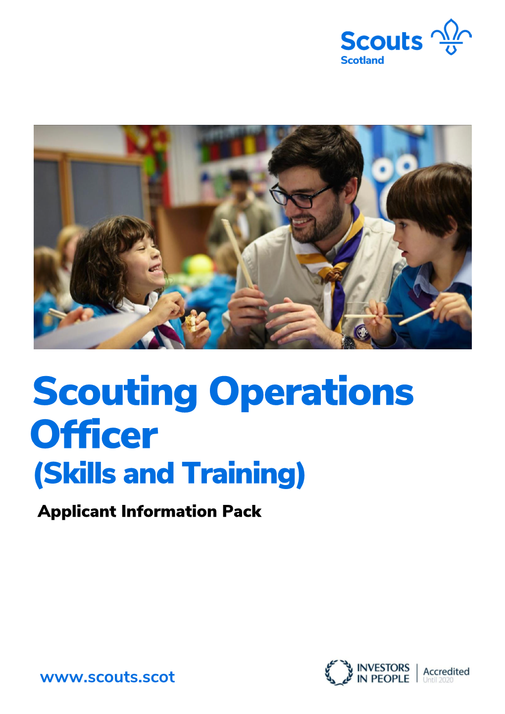 Scouting Operations Officer (Skills and Training) Applicant Information Pack