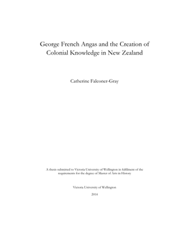 George French Angas and the Creation of Colonial Knowledge in New Zealand