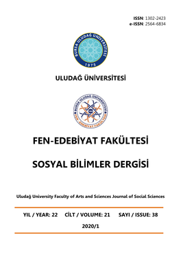 Uludağ Üniversitesi Fen-Edebiyat Fakültesi Sosyal Bilimler Dergisi