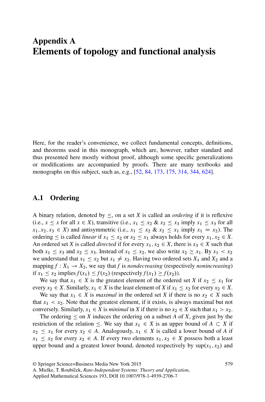 Elements of Topology and Functional Analysis