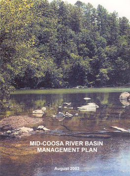 Middle Coosa River Basin Management Plan and Make Strategy Adjustments to Achieve the Desired Goal and Objectives