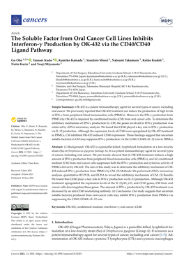 Production by OK-432 Via the CD40/CD40 Ligand Pathway