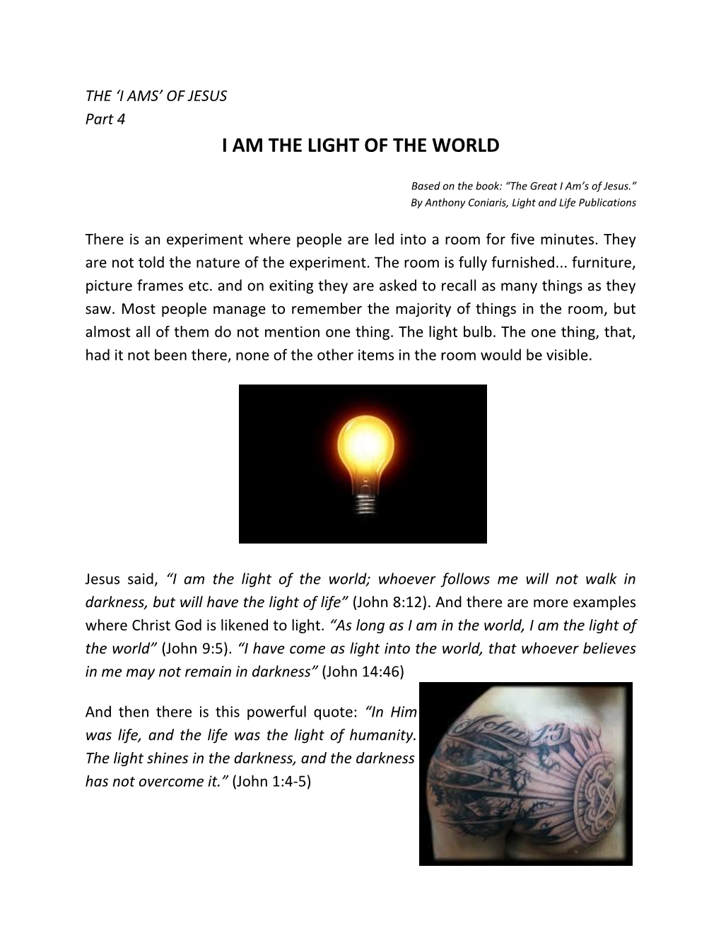 I Am the Light of the World