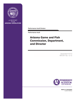 Game and Fish Performance Audit