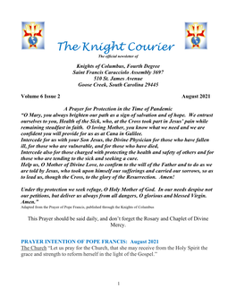 The Knight Courier August 2021