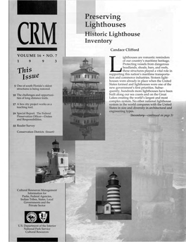 Preserving Lighthouses This Issue