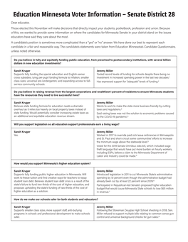 Education Minnesota Voter Information – Senate District 28