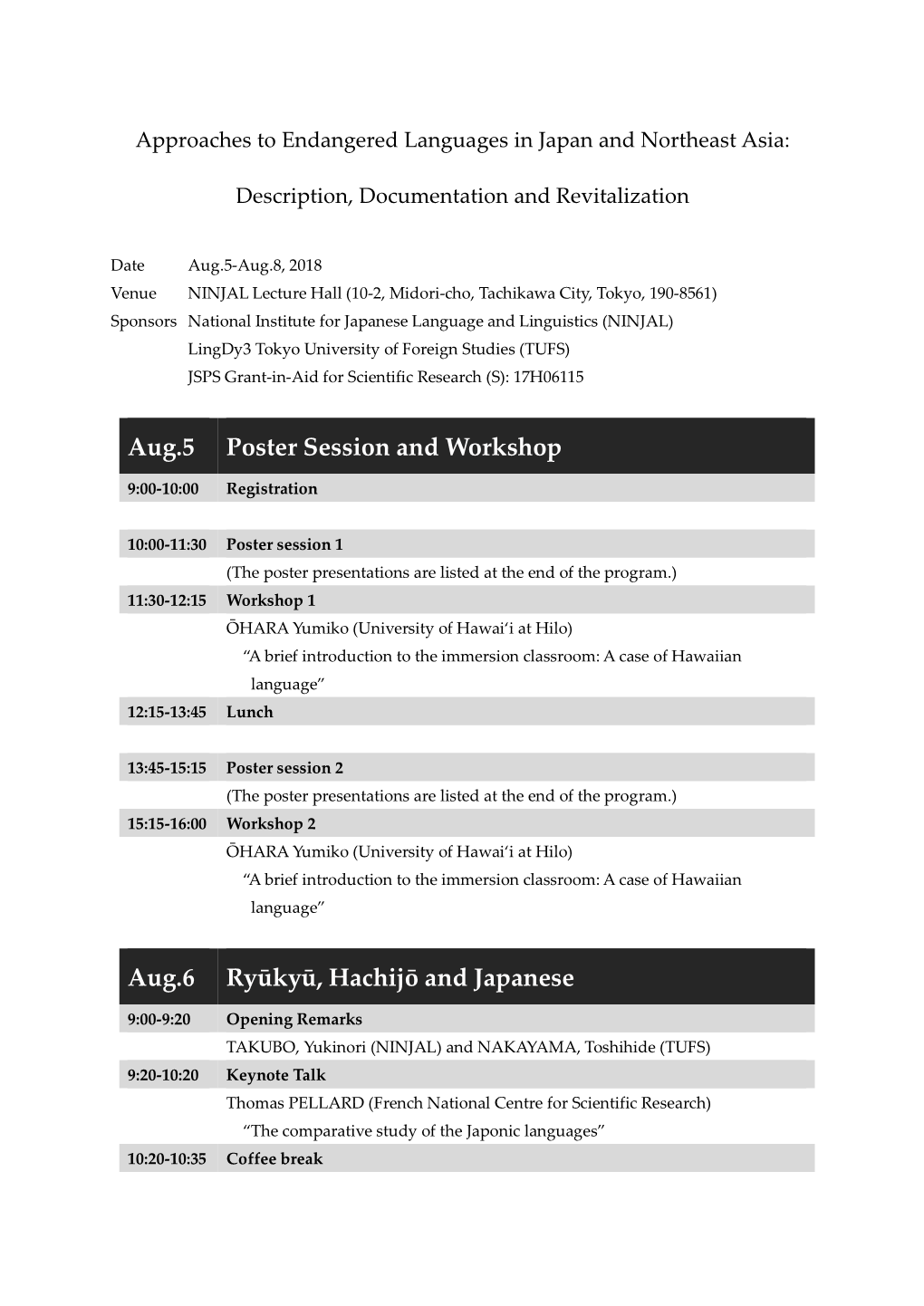 Conference Program