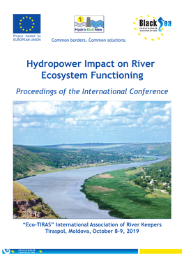 Hydropower Impact on River Ecosystem Functioning Proceedings of the International Conference