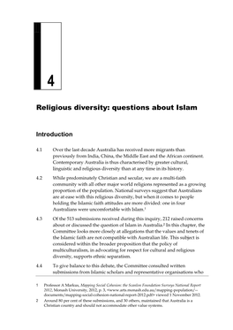 Chapter 4: Religious Diversity: Questions About Islam