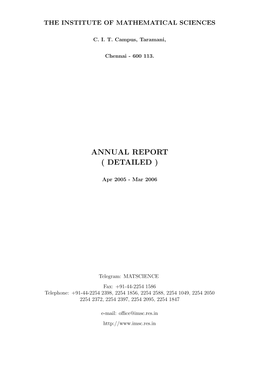 Annual Report ( Detailed )