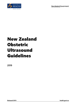 NEW ZEALAND OBSTETRIC ULTRASOUND GUIDELINES 2019 Iii