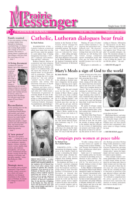 Catholic, Lutheran Dialogues Bear Fruit