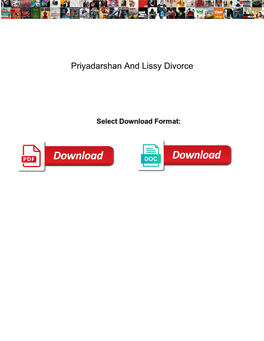 Priyadarshan and Lissy Divorce