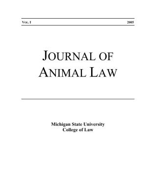 Journal of Animal Law 2005.01.Pdf
