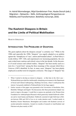 |The Kashmiri Diaspora in Britain and the Limits of Political Mobilisation
