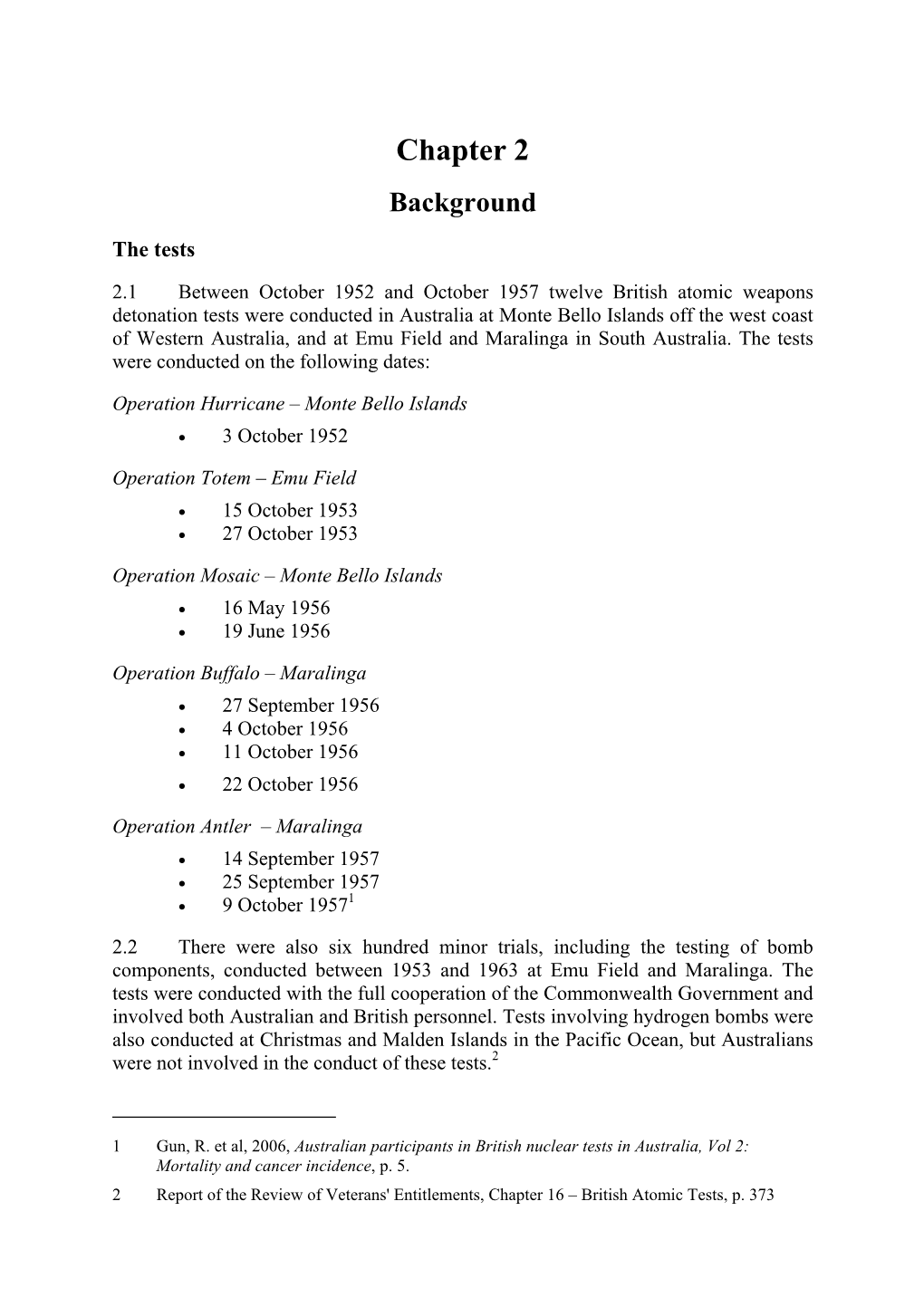 Australian Participants in British Nuclear Tests (Treatment) Bill 2006