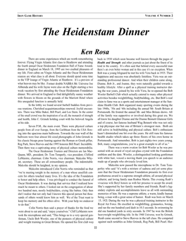 The Heidenstam Dinner