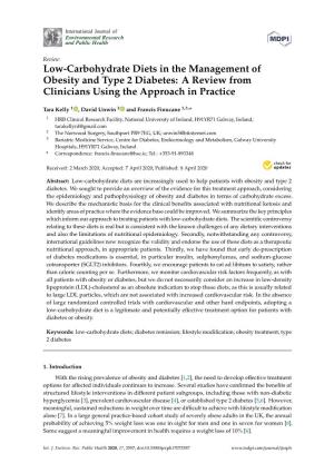 Low-Carbohydrate Diets in the Management of Obesity and Type 2 Diabetes: a Review from Clinicians Using the Approach in Practice