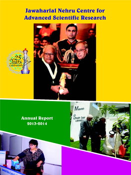 Jncasr Annual Report 2013-14 English.Pdf