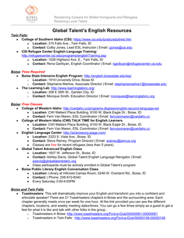 English Resources