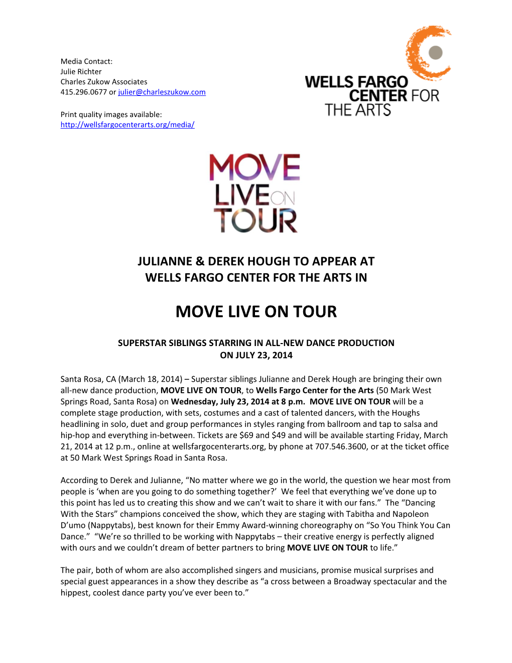 Move Live on Tour