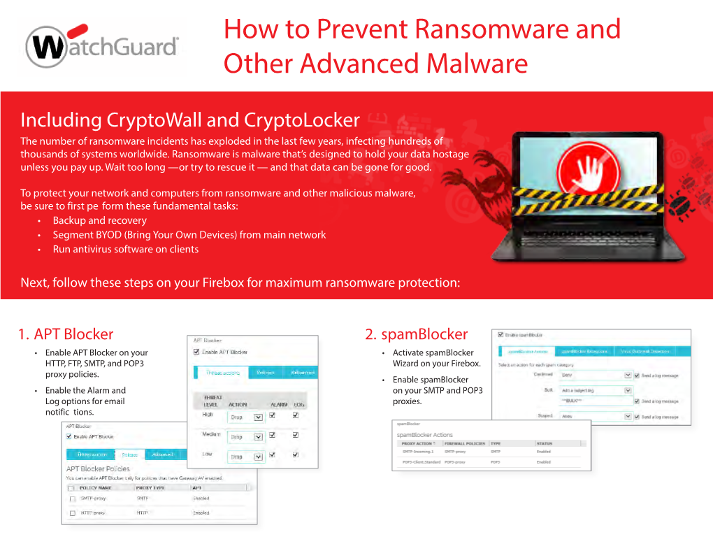 How to Prevent Ransomware and Other Advanced Malware