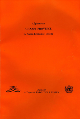 GHAZNI PROVINCE a Socio-Economic Profile