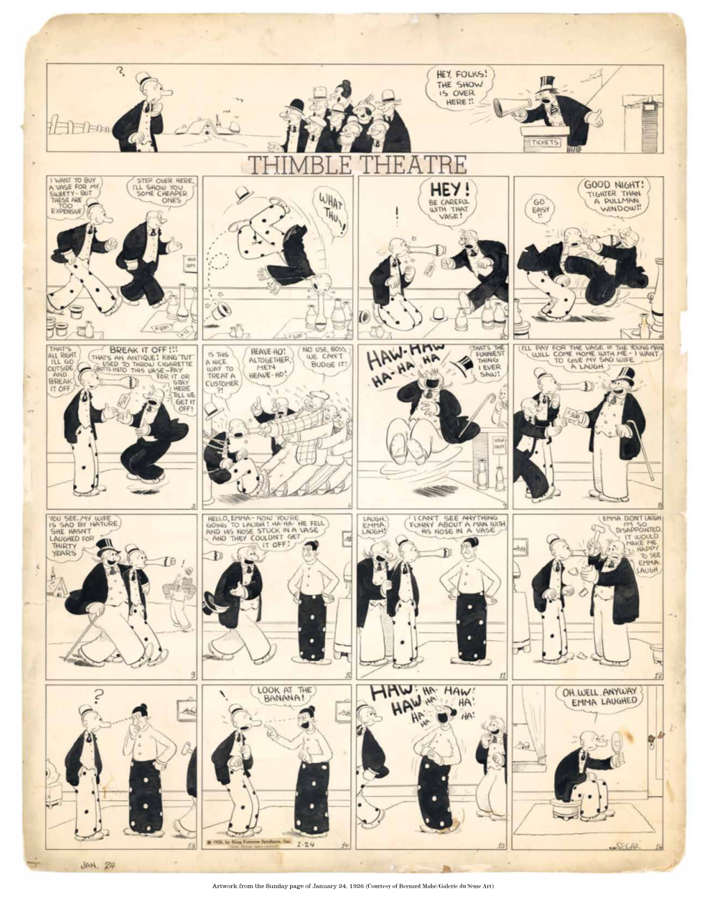 Artwork from the Sunday Page of January 24, 1926 (Courtesy of Bernard Mahé/Galerie Du 9Ème Art)