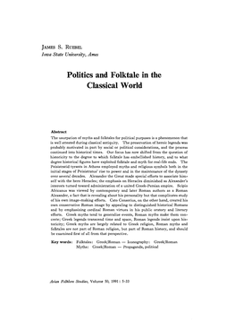 Politics and Folktale in the Classical World