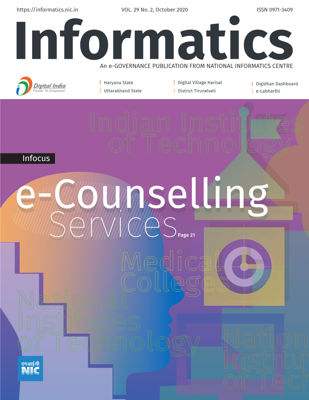 Infocus E-Counsellinge-Counselling Servicespage 21 Volume 29 No.2, October 2020 Editorial