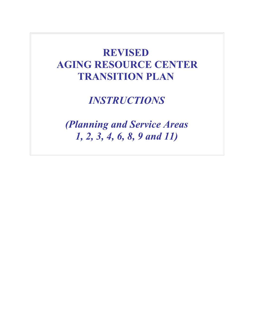 Aging Resource Center