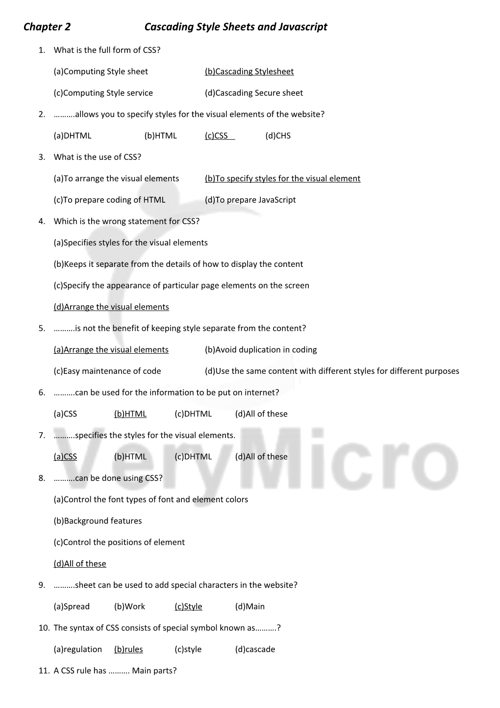 Chapter 2 Cascading Style Sheets and Javascript