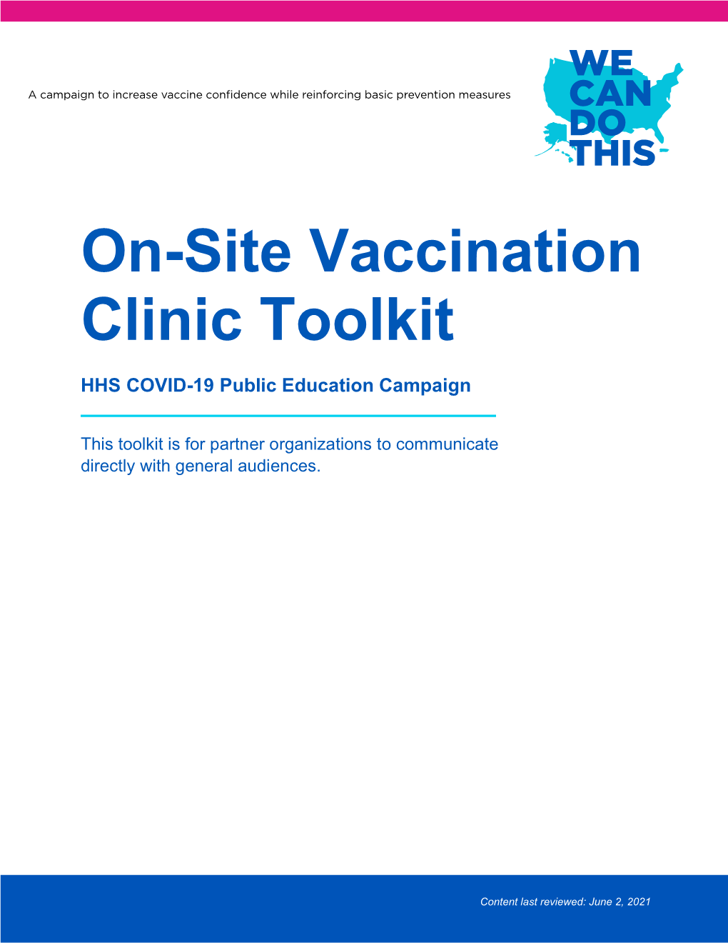 On-Site Vaccination Clinic Toolkit