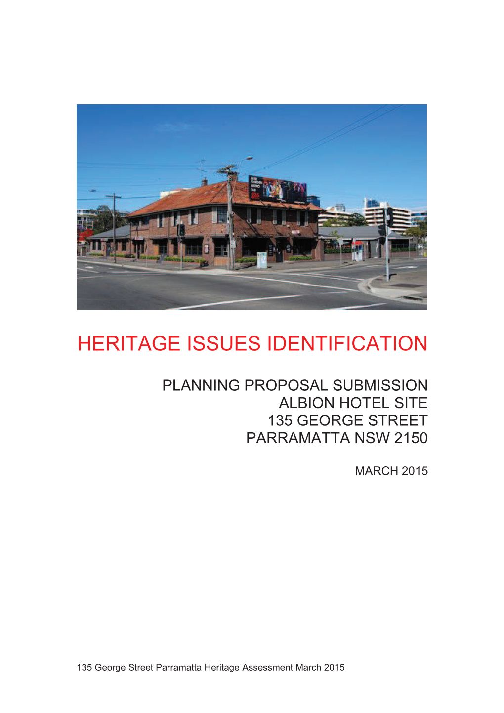 Heritage Issues Identification