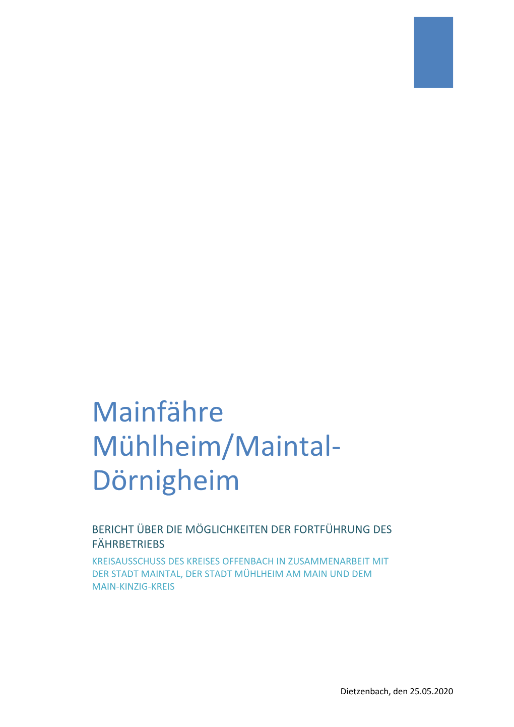 Mainfähre Mühlheim/Maintal-Dörnigheim