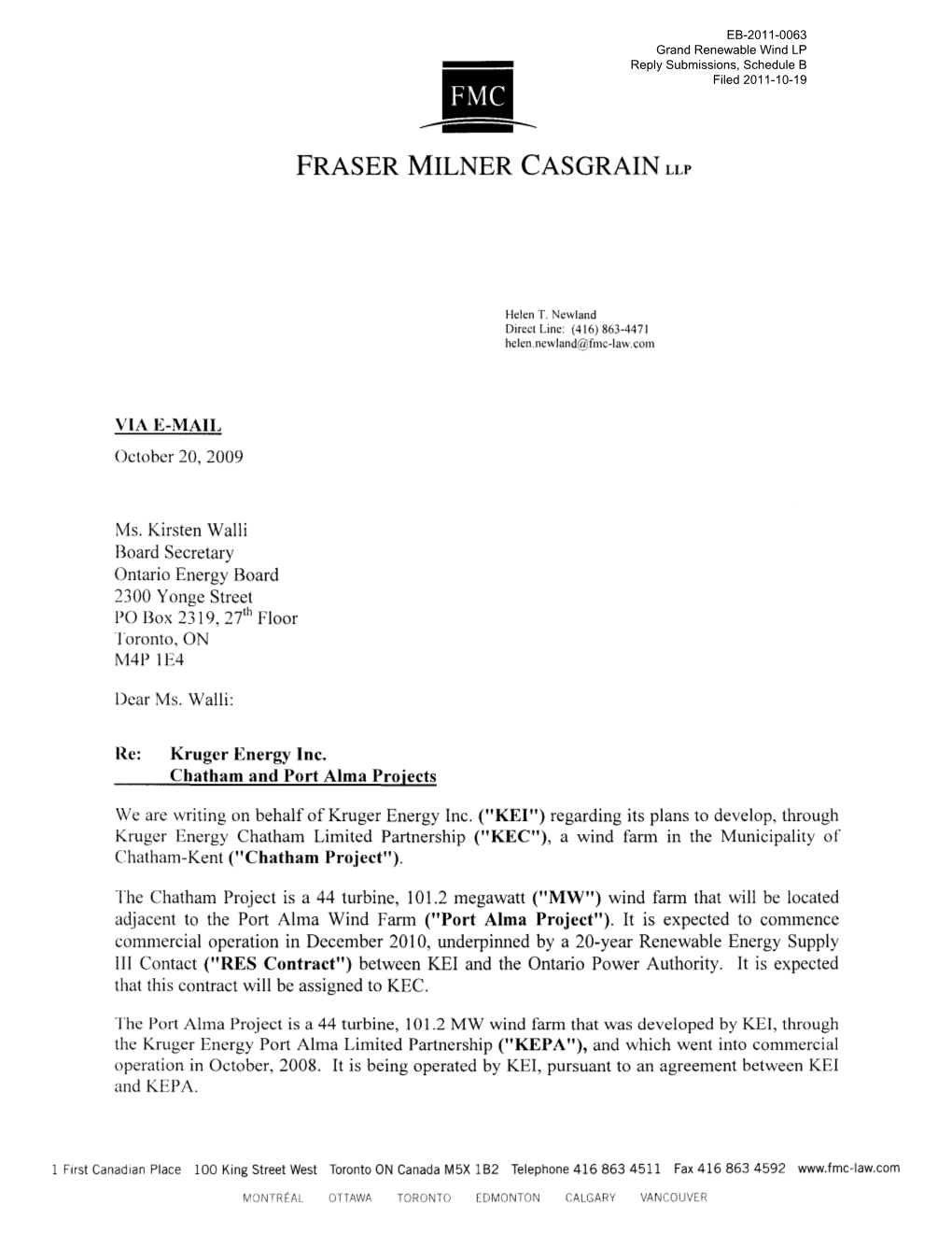 Fraser Milner Casgrain Llp