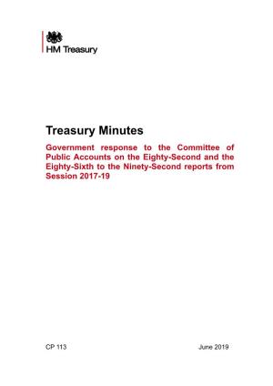 Treasury Minutes