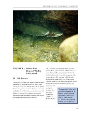 CHAPTER 3 Trinity River Fish and Wildlife Background