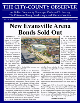 New Evansville Arena Bonds Sold