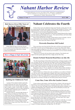 JULY 2008 • Page 1 Nahant Harbor Review