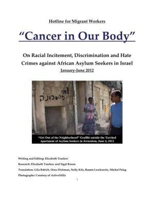 “Cancer in Our Body”: on Racial Incitement, Discrimination and Hate