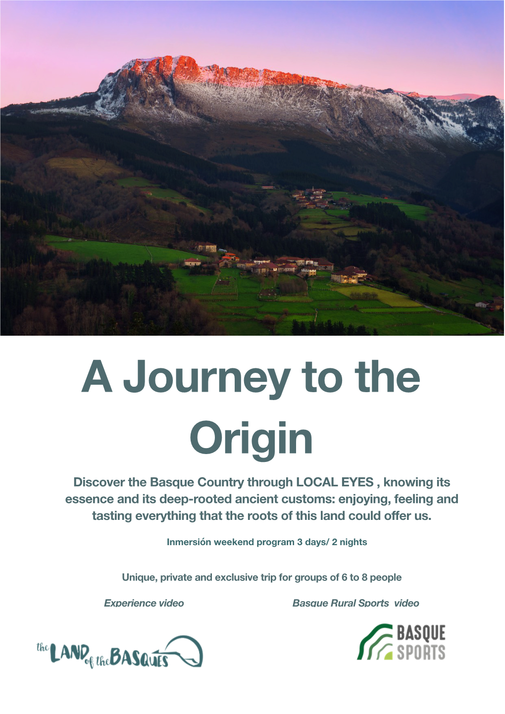 Journey to the Origen 3D:2N . Complete Itineray