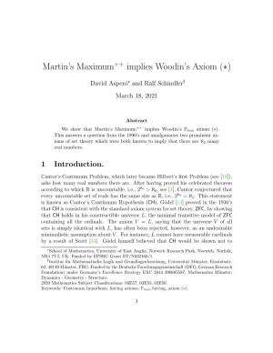 Martin's Maximum Implies Woodin's Axiom