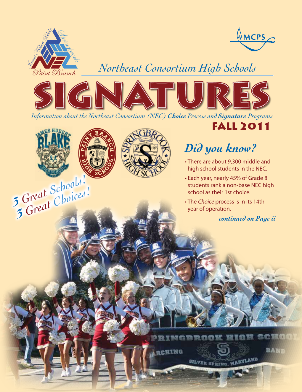 Northeast Consortium High Schools Signatures