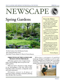 Spring 2012 Newscape