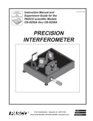 PRECISION INTERFEROMETER 012-07137B Precision Interferometer