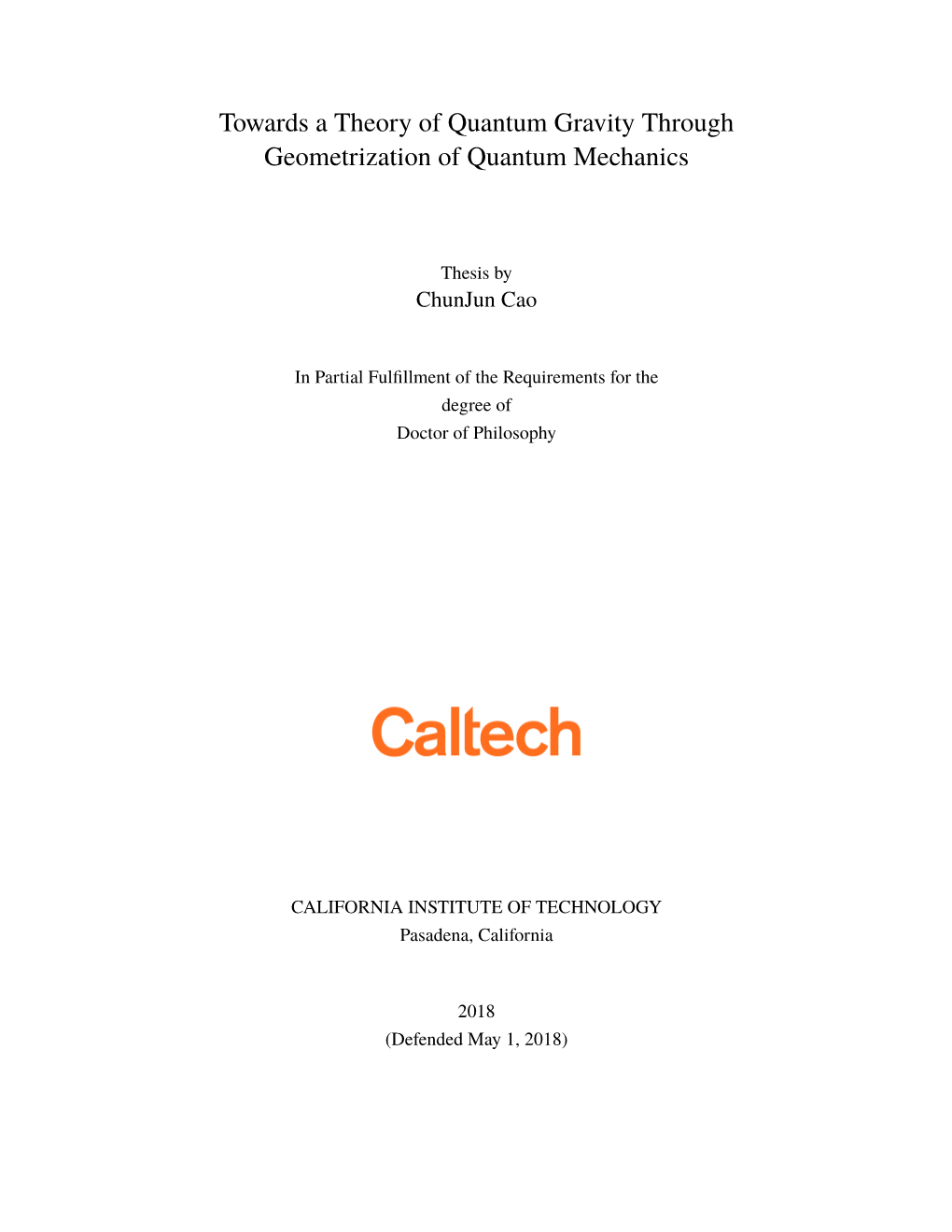 Towards a Theory of Quantum Gravity Through Geometrization of Quantum Mechanics