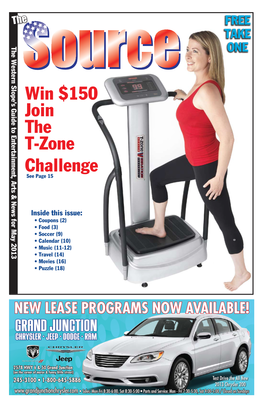 Win $150 Join the T-Zone Challenge See Page 15